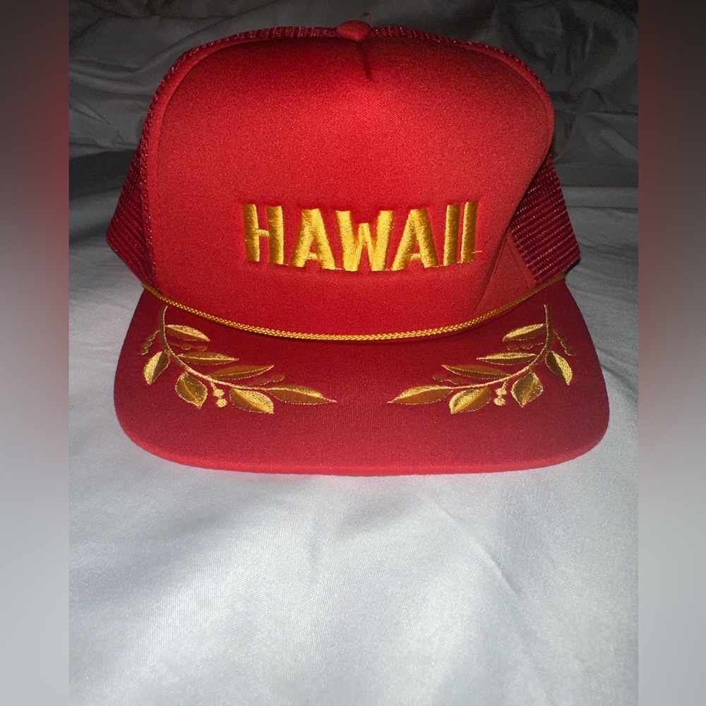 Hawaii Trucker Hat, One Size, Adjustable size, Mesh
